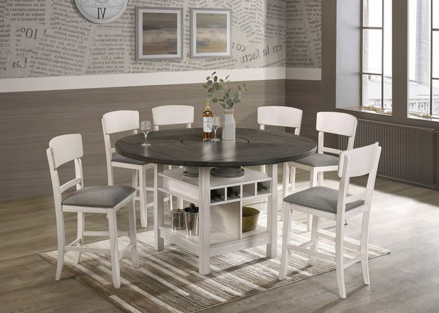 Crown Mark Connor Chalk Gray Counter Side Chair-1