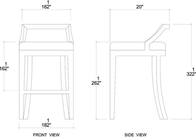 Bramble Customizable Monarch Counter Stool-1