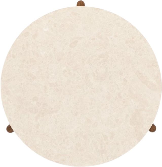 Hooker® Furniture Eleana Light Caramel Round Cocktail Table with Sunlit Bronze Base-3
