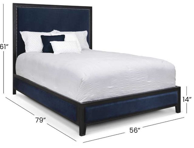 Wesley Allen Customizable Avery Double Upholstered Panel Bed-2
