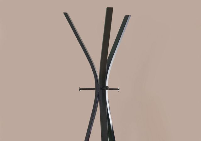 Monarch Specialties Inc. 72" Espresso Metal Coat rack-3