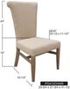 International Furniture Direct Bonanza Sand/White Side Chair-3
