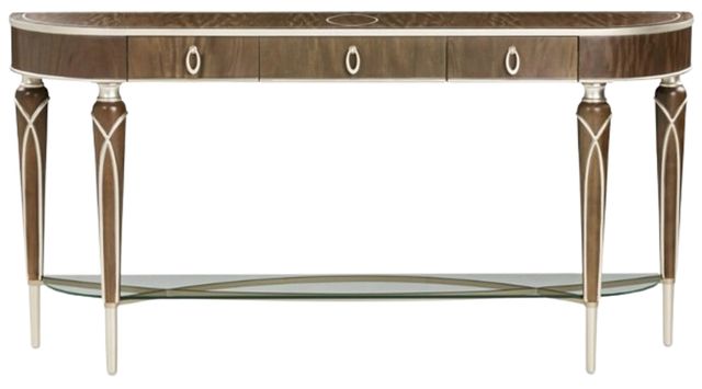 Michael Amini® Villa Cherie Hazelnut Console Table-1