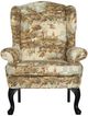 Best® Home Furnishings Customizable Sylvia Dark Walnut Wing Back Chair-1