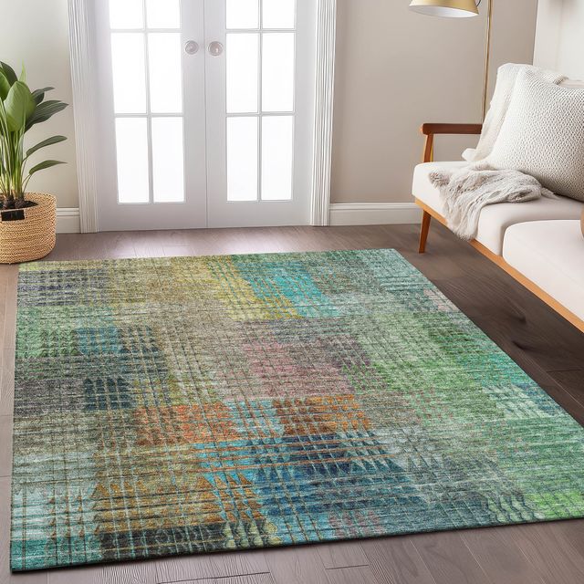 Dalyn™ Rug Company Trevi TV6 Green 5'x8' Area Rug-4