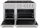 ZLINE 48" 6.7 cu. ft. Dual Fuel Range with 8 Burner DuoPro™ Cooktop and Dual Ovens in Satin Stainless Steel -1