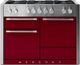 AGA™ Mercury 48" Stainless Steel Pro Style Dual Fuel Range with Cranberry Door-0