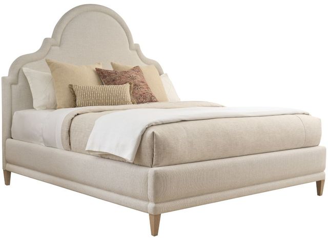 Lexington Home Sunday Morning Cambridge Pearl California King Upholstered Bed-0
