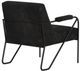 International Furniture Direct Lotus Black/Blacksmithing Matte Black Arm Chair-3