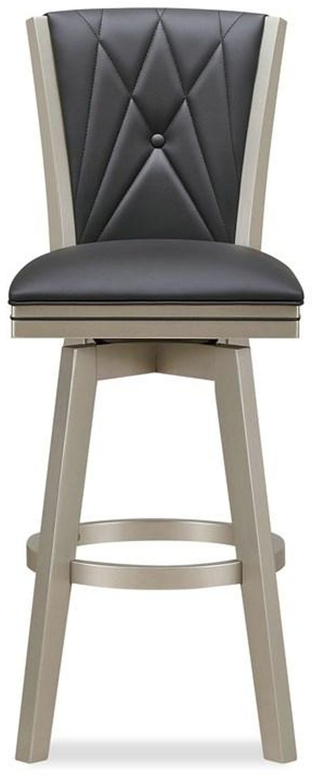 New Classic® Home Furnishings Berkely 30" Black Swivel Counter Stool-0