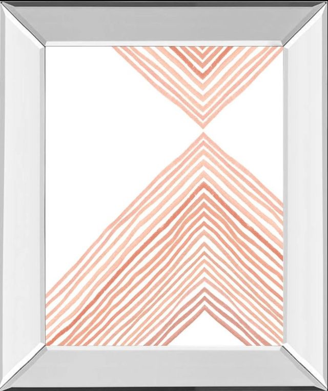 Classy Art Pink Apogee II by Emma Scarvey Mirror Framed Wall Art-0