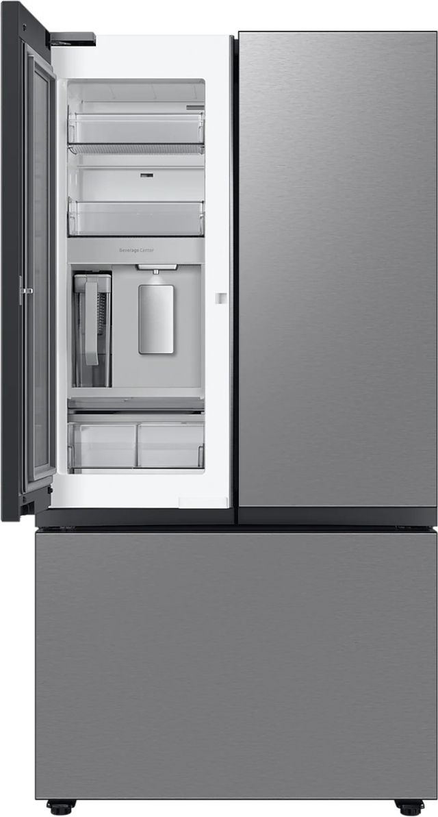 Samsung Bespoke 24.0 Cu. Ft. Pre-Built Stainless Steel Panel Counter Depth French Door Refrigerator -4