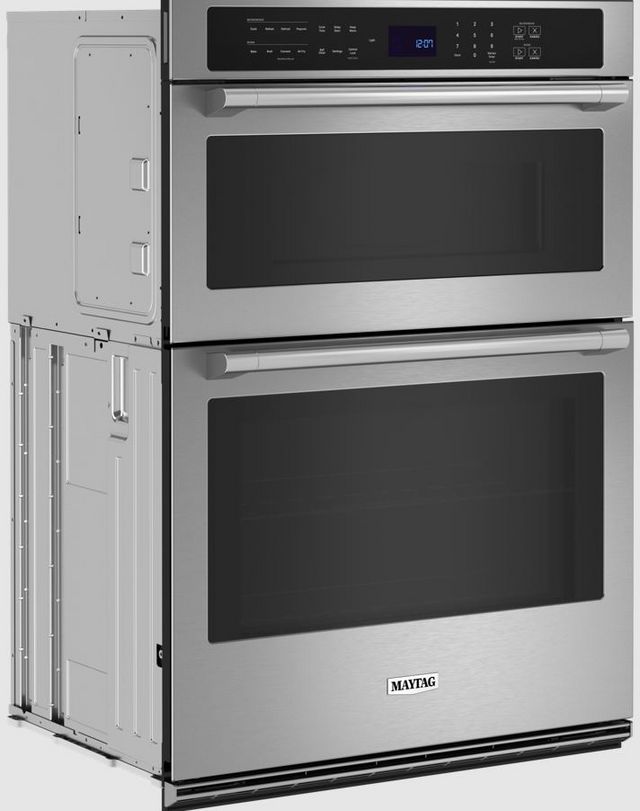 Maytag® 6.4 Cu. Ft. Fingerprint Resistant Stainless Steel Oven/Micro Combo Electric Wall Oven-1