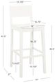 Linon Kentucky 2-Piece White Bar Stool Set-2