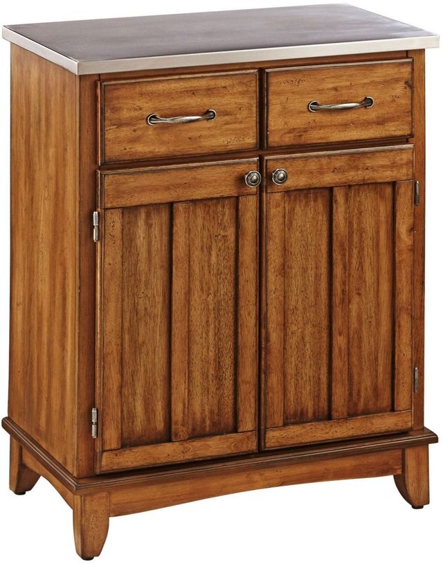 homestyles® Buffet Of Buffets Cottage Oak/Stainless Steel Server-0