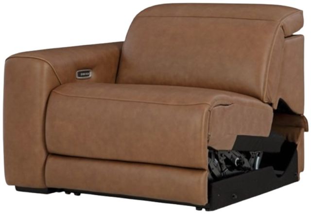 Signature Design by Ashley® Magic Man 2-Piece Caramel Power Reclining Sectional with Console-2