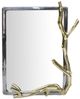 A & B Home Black/Gold Rectangular Mirror -0