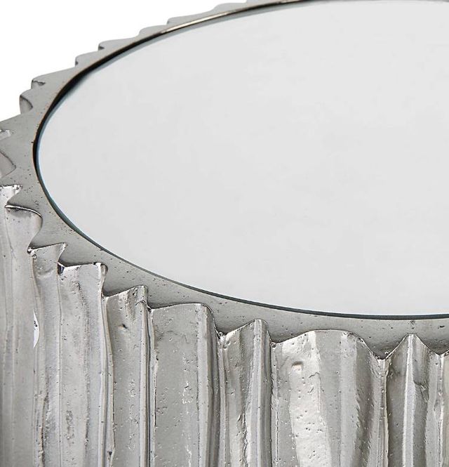 Uttermost® Echo Polished Dark Nickel Drink Table-2