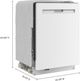 Lave-vaisselle encastré à commandes dissimulées de 24 po Maytag® - Blanc-4