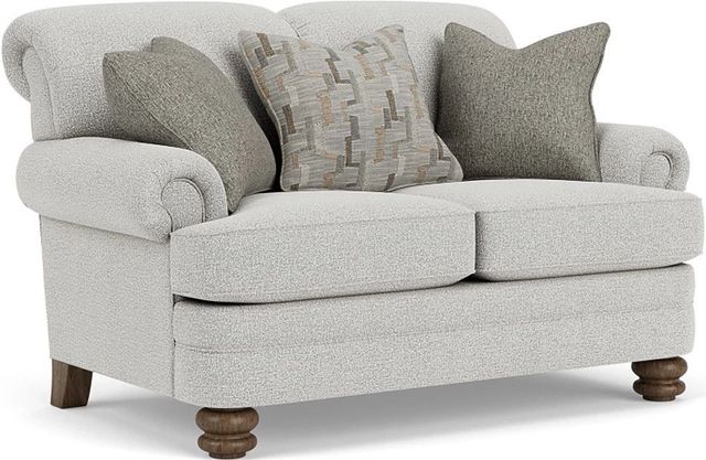 Flexsteel® Bay Bridge Silver Glacier Loveseat-0
