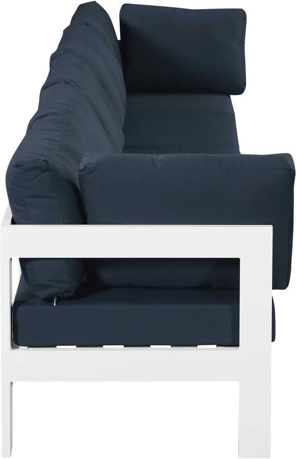 Meridian Furniture Nizuc 5-Piece Navy Outdoor Patio Modular Sofa-2