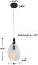 Uttermost® Campester Matte Black 1-Light Mini Pendant-2