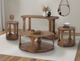 International Furniture Direct Balam Brown 1-Shelf Cocktail Table-4