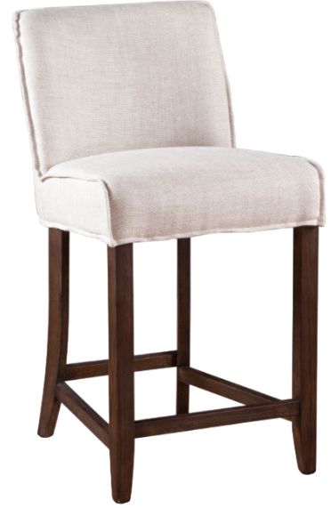 Home Trends & Design Buddy Beige/Dark Brown Counter Stool-0