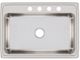 Elkay Lustertone® Classic Lustrous Satin 31" x 22" x 8" 4-Hole Single Bowl Drop-in Sink-1