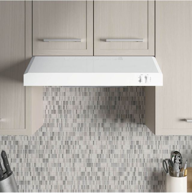 GE® Series 24" White Under Cabinet Range Hood-1