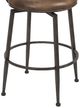 HH2 Home Danforth Dark Brown Swivel Counter Stool-3