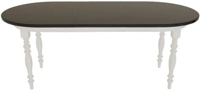 Mavin Customizable 36" Oval Extendable Dining Table with 18" Leaf-1