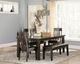 Landen Dining Bench (Brown)-4