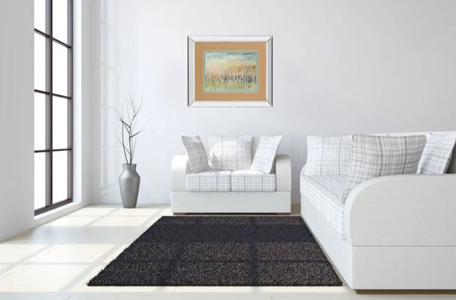 Classy Art Muted Grass by Patricia Pinto Mirror Framed Wall Art-2