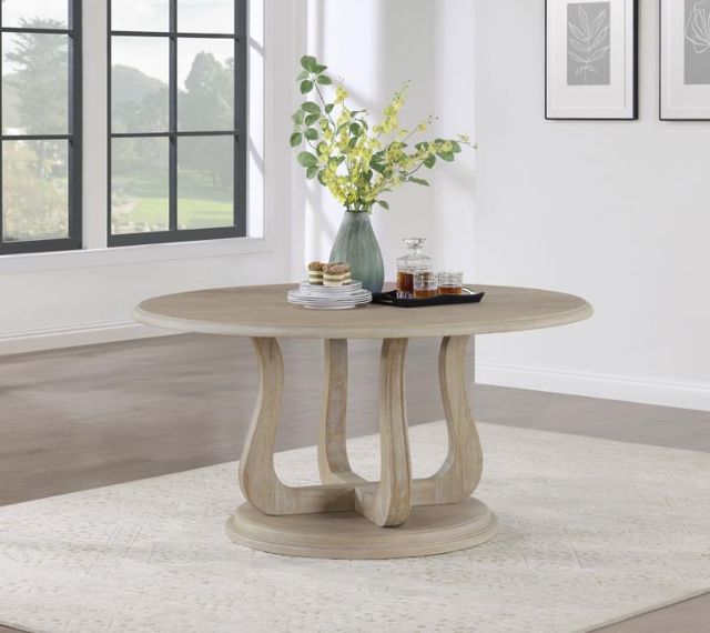 Coaster® Trofello White Washed Dining Table -3