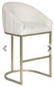 Vanguard® Furniture Vanguard Gold/Off White Bar Stool-0