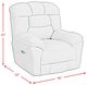 Elements International Kelsey Power Recliner with Power Headrest and Lumbar-2