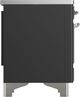 Ilve® Majestic III 36" Graphite Matte Pro Style Induction Range with Solid Door and Chrome Trim-4