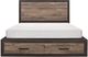 Homelegance® Miter Dark Ebony/Rustic Mahogany Eastern King Storage Platform Bed-2