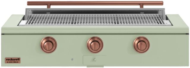 Caliber™ Rockwell Social 3-Burner Sage Built-In Liquid Propane Grill with Copper Hardware-0