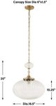 Uttermost® Bellaire Clear/Matte Gold Pendant-2