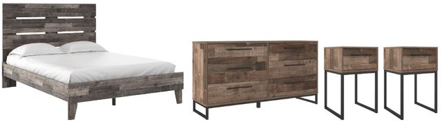 Signature Design by Ashley® Neilsville 4-Piece Full Platform Bed Set-0