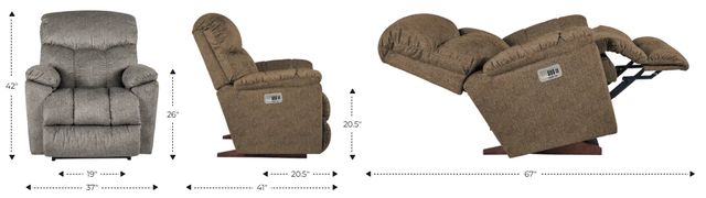 La-Z-Boy® Morrison Cappuccino Power Rocking Recliner with Headrest-3