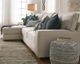 Signature Design by Ashley® Chevron Blue Pouf-2