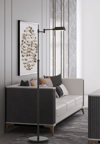Cal® Lighting & Accessories Pharmacy Dark Bronze Floor Lamp-1