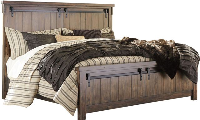 Signature Design by Ashley® Lakeleigh 2-Piece Brown King Panel Bed Set-1