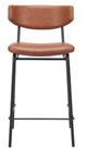 Zuo® Modern Charon Vintage Brown Counter Stool-2