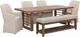 Liberty Furniture Shaker Lakes 6-Piece Harvest Brown/Taupe Double Pedestal Table Set-0