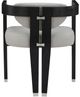 Meridian Furniture Carlyle Gray/Black Dining Arm Chair-3