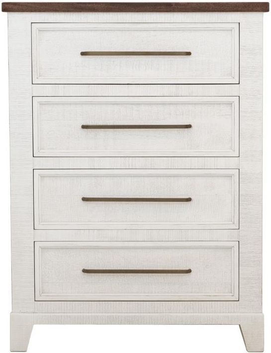International Furniture Direct Stoa White Chest-3